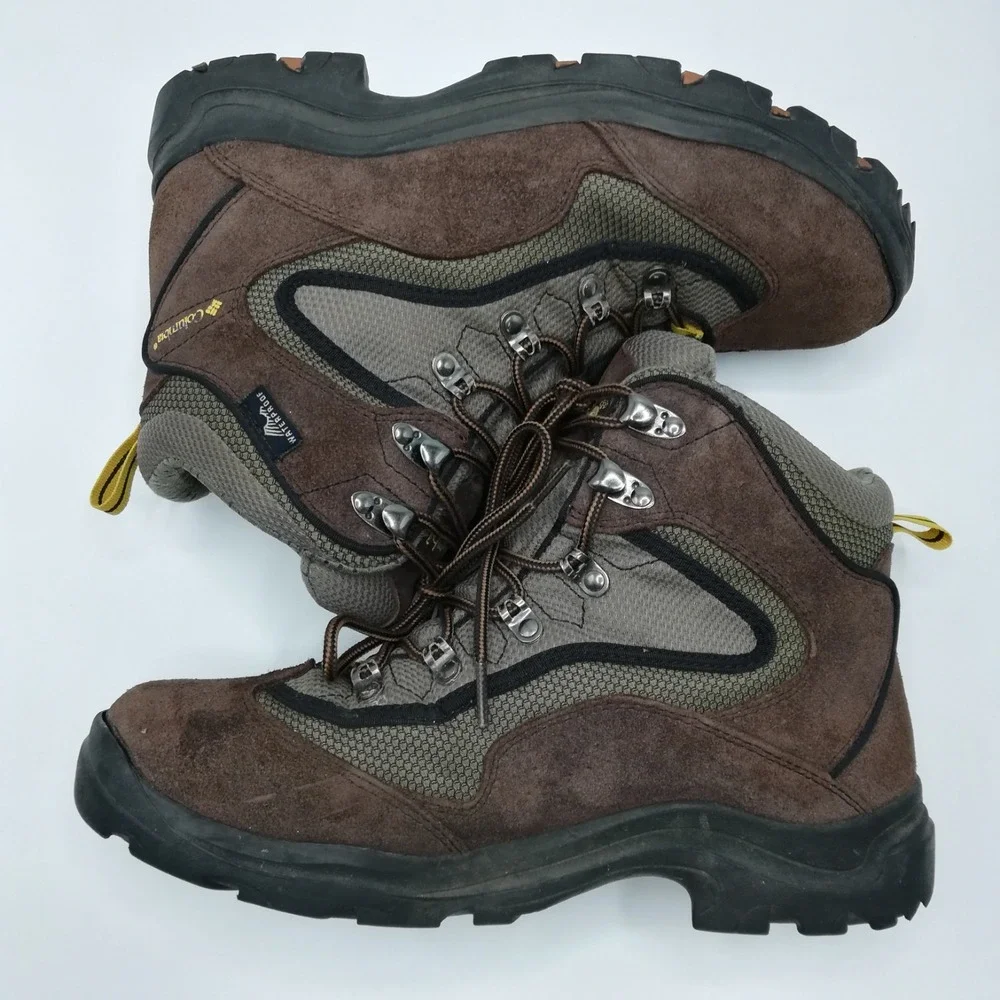 Columbia Shoes Mens Boots Bonanza Peak Hiking Brown Suede Waterproof Leather 10